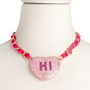 Betsey Johnson Sweet Heart HI Jeweled Necklace